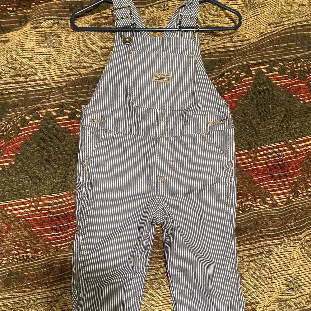 Wrangler baby boys pinstripe overalls